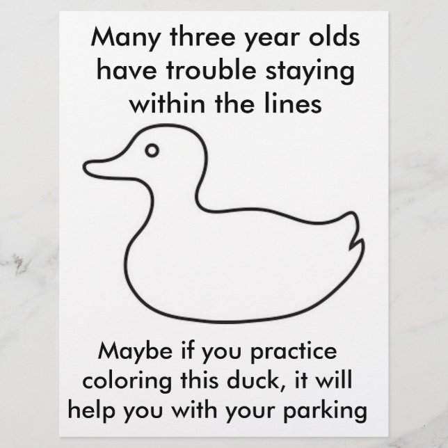 volante malo divertido folleto atención tonto apar (Frente)