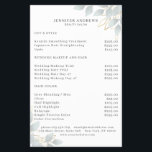 Volante moderno de Leafy Gris<br><div class="desc">Volante moderno y frondoso en blanco,  gris. Edite su producto en minutos agregando sus datos. Puede cambiar la fuente/color/posición "más personalización".</div>