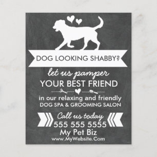 Volante moderno de Perro Personalizado Blanco y Ne