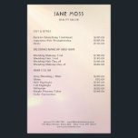 Volante moderno de salón de resplandor<br><div class="desc">Volante moderno de Salón Glow. Perfecto para peluquería,  maquillaje,  artistas de uñas y azotes y más. Edite el texto en minutos.</div>