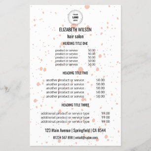 Volante moderno del servicio de salón de belleza R