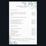 Volante moderno y verde blanco<br><div class="desc">Volante moderno y frondoso en blanco y verde. Edite su producto en minutos agregando sus datos. Puede cambiar la fuente/color/posición "más personalización".</div>