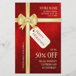 Volante navideño de ventas navideñas