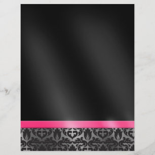 Volante negro y rosa de Damask de moda