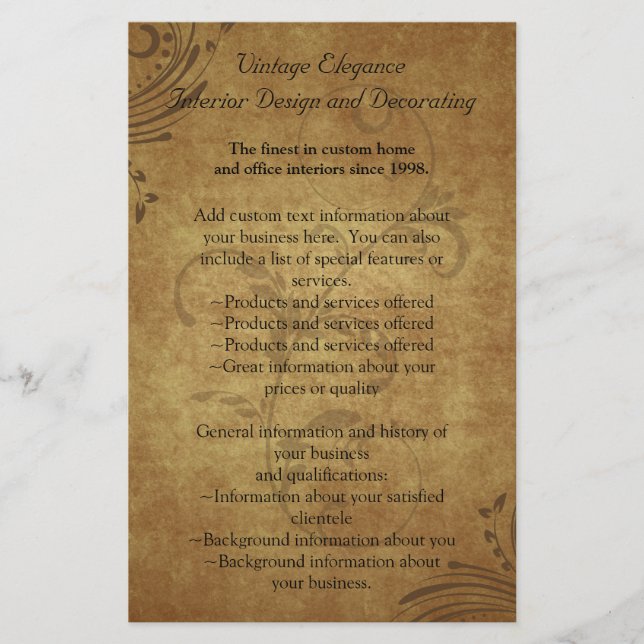 Volante o programa antiguo vintage (Frente)