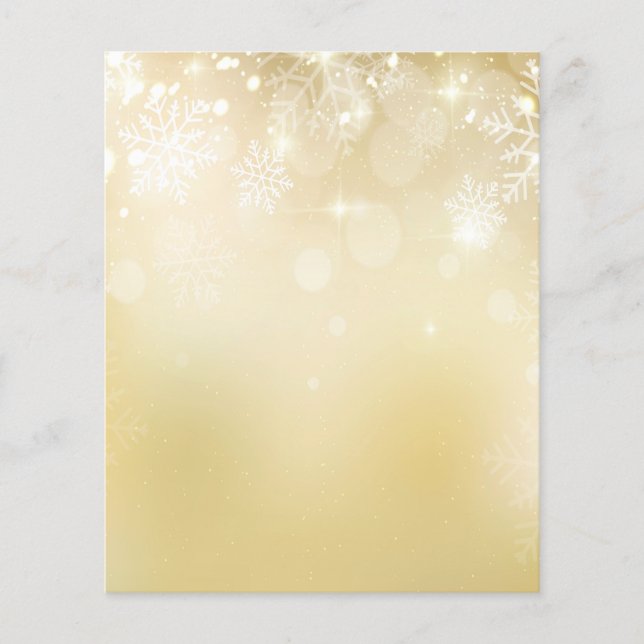 Volante personalizado de Navidades Vinter Holidays (Frente)