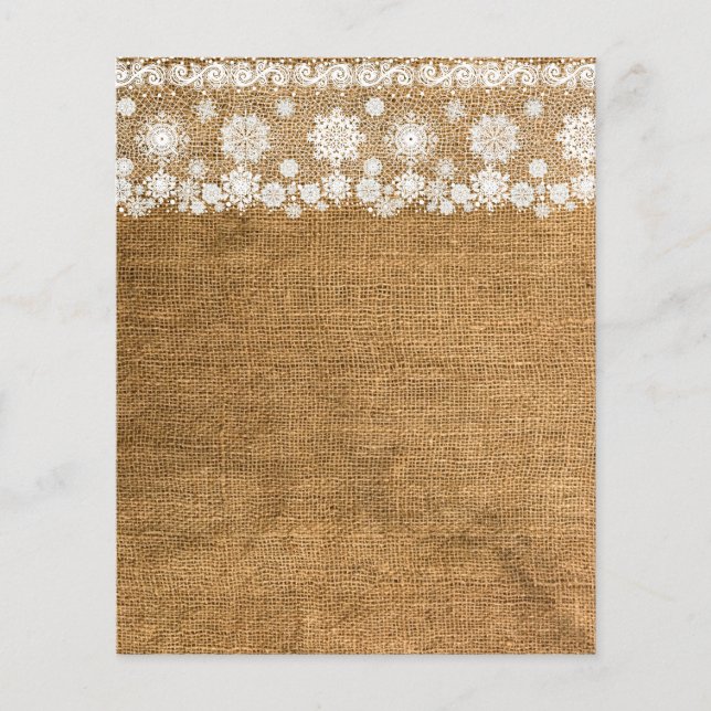 Volante personalizado de Navidades Vinter Holidays (Frente)