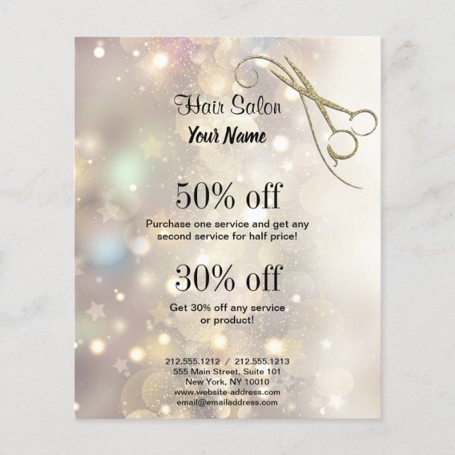 Volante personalizado de negocios (Frente)