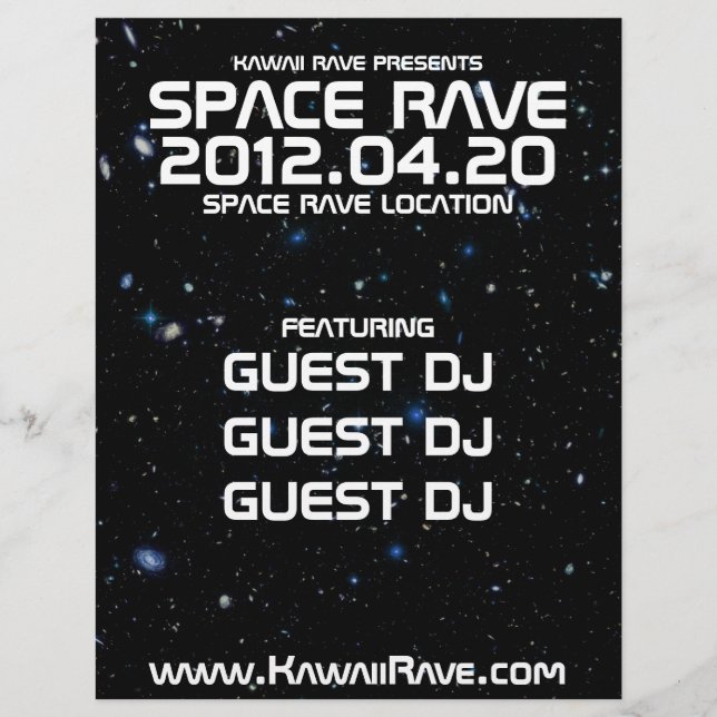 Volante personalizado de Space Rave (Frente)