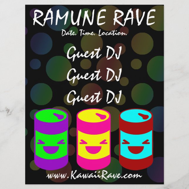 Volante personalizado Kawaii Ramune Rave (Frente)