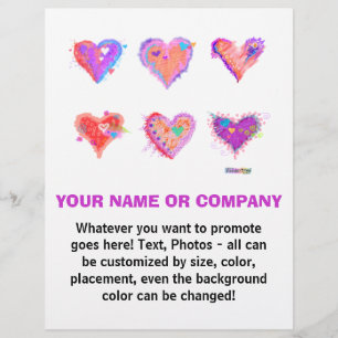 Volante - Pop Art Crazy Hearts 2