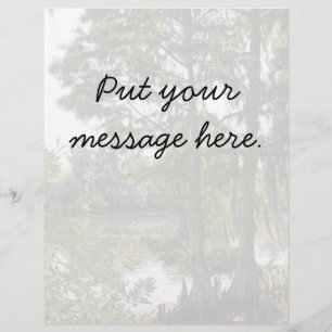 Volante prediseñado en el fondo del río