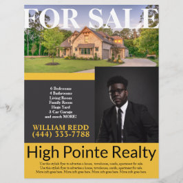 Volante Profesional De Bienes Raíces En Venta