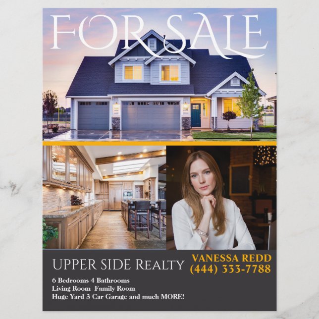 Volante Profesional De Bienes Raíces En Venta