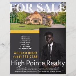 Volante Profesional De Bienes Raíces En Venta