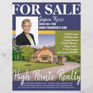 Volante Profesional De Bienes Raíces En Venta