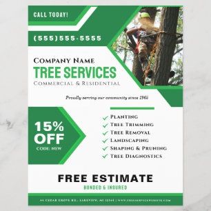 Volante profesional de servicios de árbol