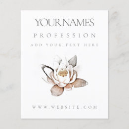 VOLANTE : PROMOCIÓN EMPRESARIAL : LOTUS BLANCO