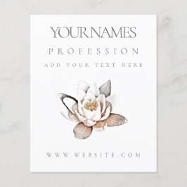 VOLANTE : PROMOCIÓN EMPRESARIAL : LOTUS BLANCO