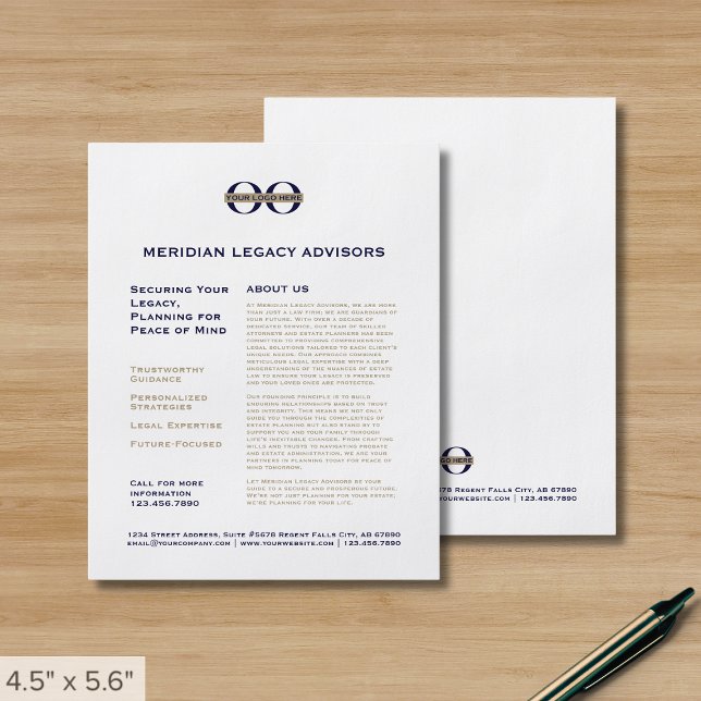 Volante promocional con logotipo comercial (Subido por el creador)