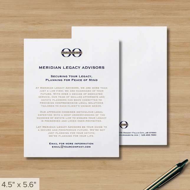 Volante promocional con logotipo comercial (Subido por el creador)