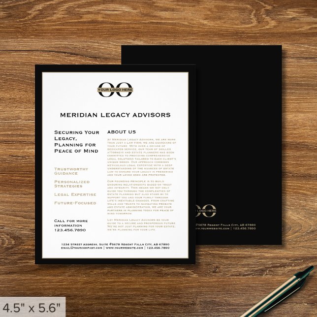 Volante promocional con logotipo Personalizado (Subido por el creador)