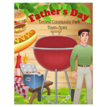 Volante promocional de celebración de picnic del D