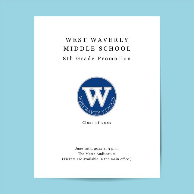 Volante promocional de ceremonia de graduación (Subido por el creador)