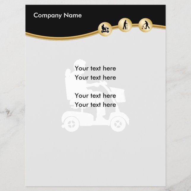 Volante promocional de suministros médicos (Frente)