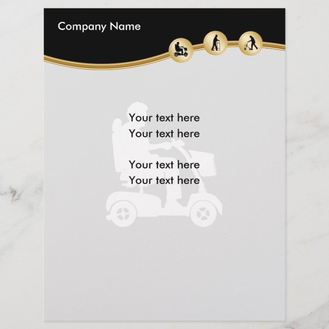 Volante promocional de suministros médicos (Frente)