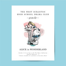 Volante promocional para juegos escolares o teatro