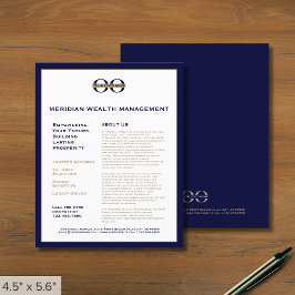 Volante promocional profesional con logotipo