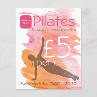 Volante publicitario de clase Pilates