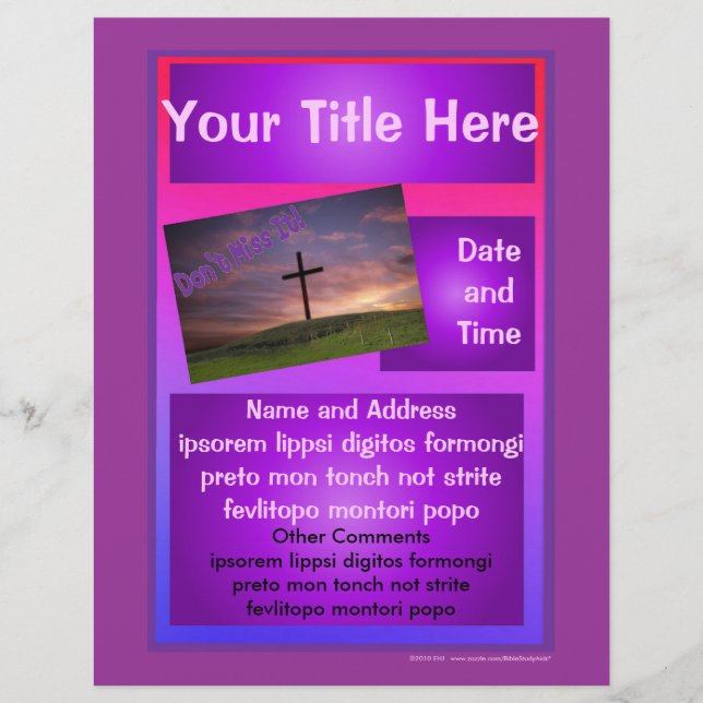 Volante publicitario de ojos que salta a la vista (Frente)