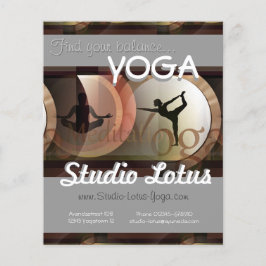 Volante publicitario de yoga