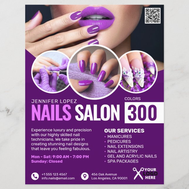 Volante Purple Nail Salon (Frente)
