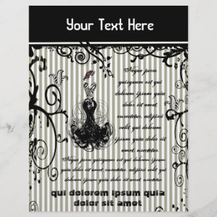 Volante rayado negro y blanco