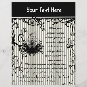 Volante rayado negro y blanco