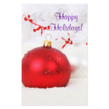 Volante Red And White Happy Holidays VIII