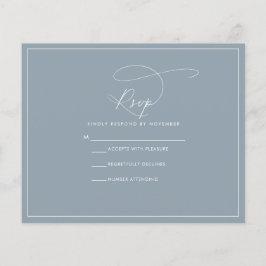 Volante RSVP Azul Dusty de Presupuesto