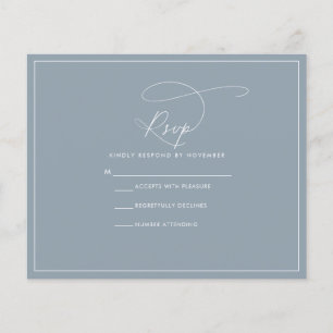 Volante RSVP Azul Dusty de Presupuesto