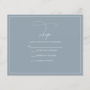 Volante RSVP Azul Dusty de Presupuesto