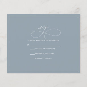 Volante RSVP Azul Dusty de Presupuesto