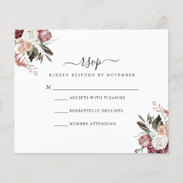 Volante RSVP Rosa de Dusty Presupuestario