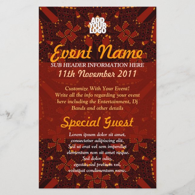 Volante tribal de eventos terrestres (Frente)