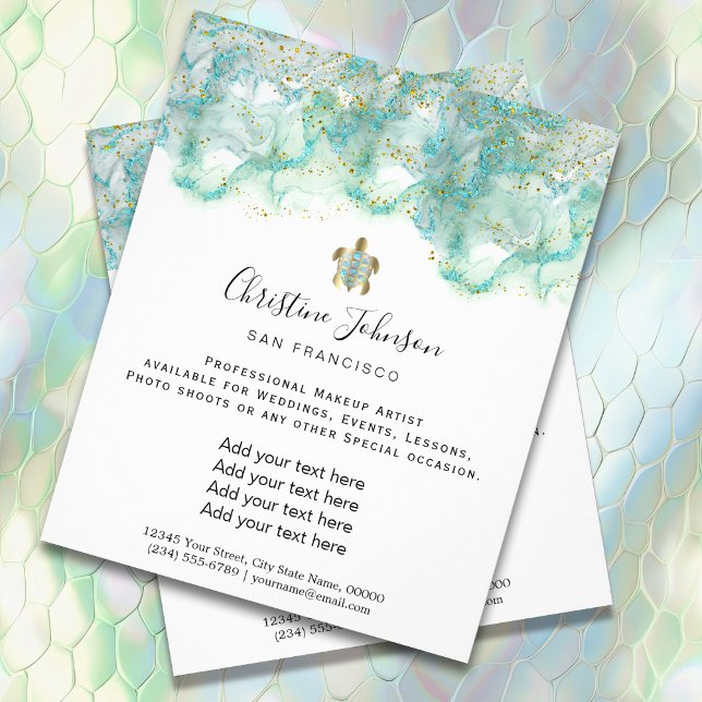 Volante verde azulado de tortugas de mar (Subido por el creador)