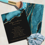 Volante verde azulado y oro agate<br><div class="desc">volante elegante del salón de belleza</div>