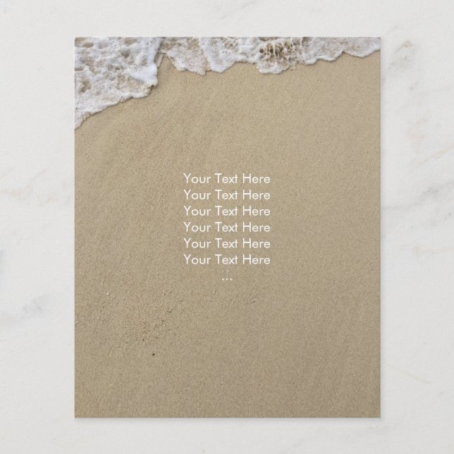 Volantes de agua de playa y mar (Frente)