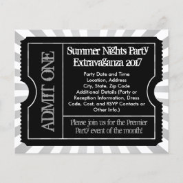 Volantes de boletos en blanco y negro, impresión e