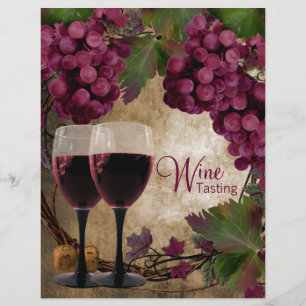 Volantes de cata de vino de uvas tintas vintage de